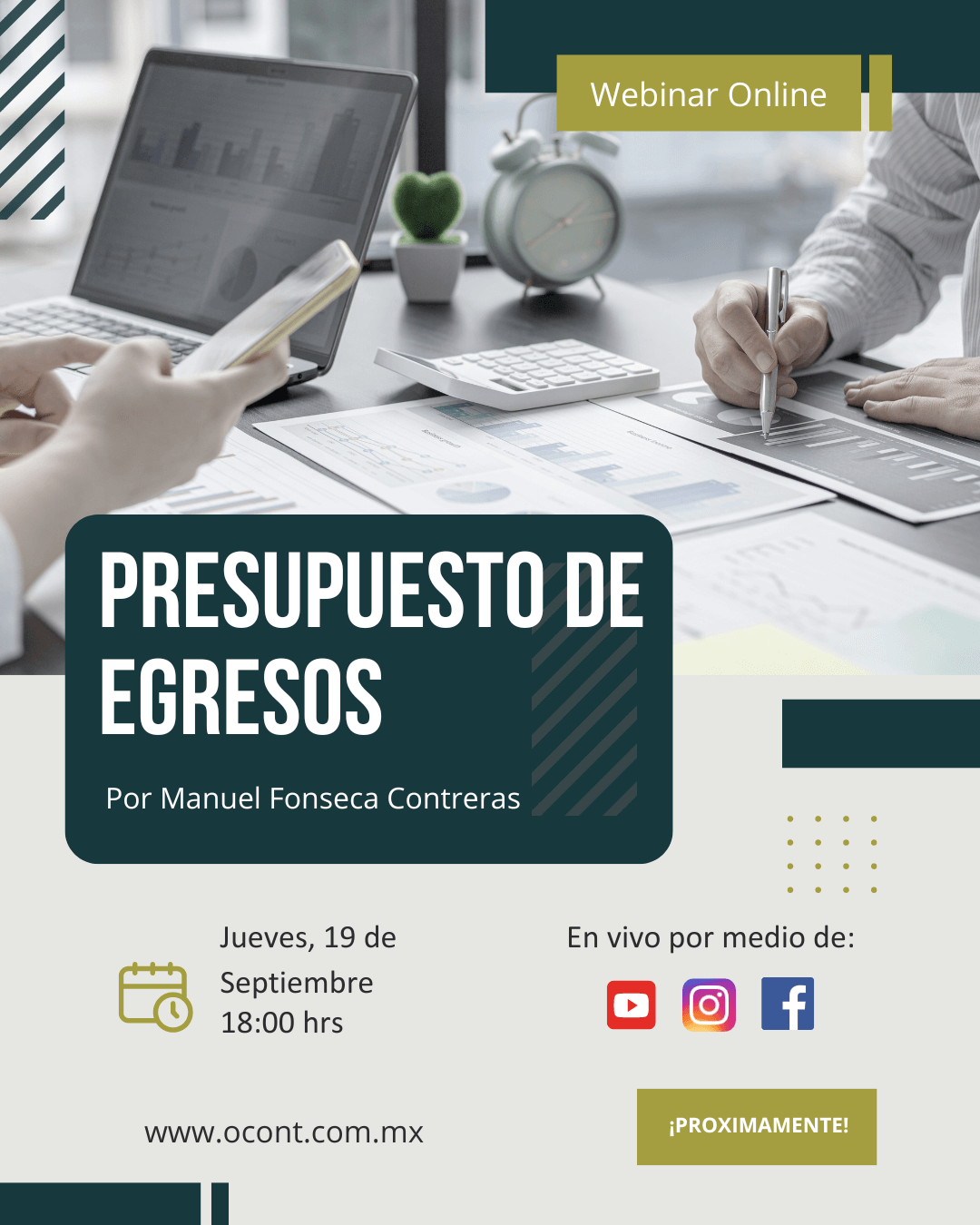 Imagen del webinar: Presupuesto de egresos