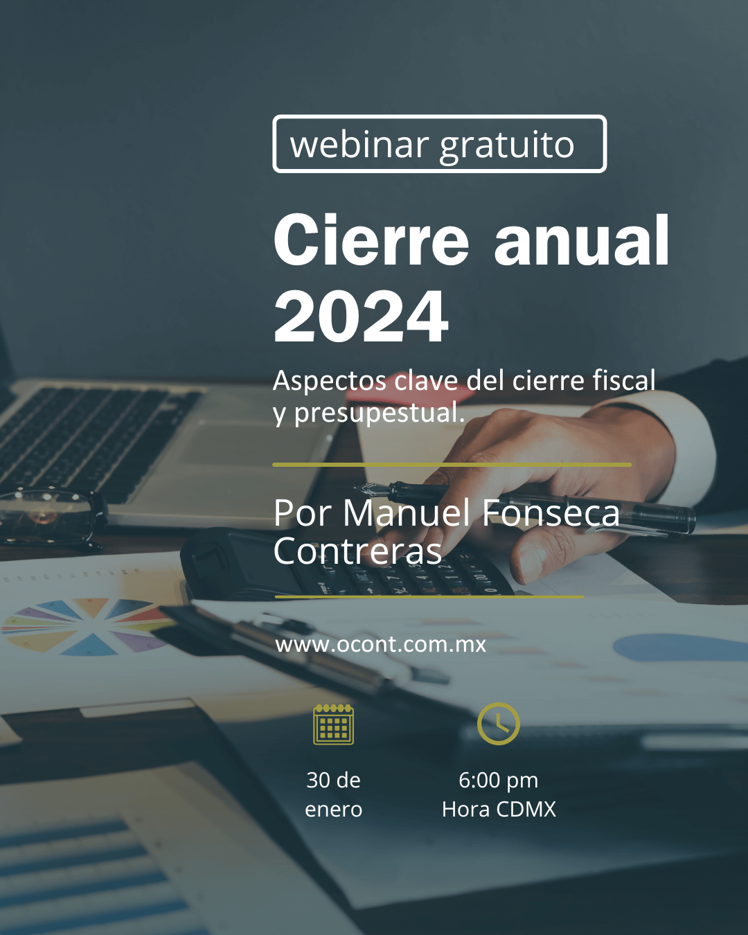 Imagen del webinar: Cierre anual 2024