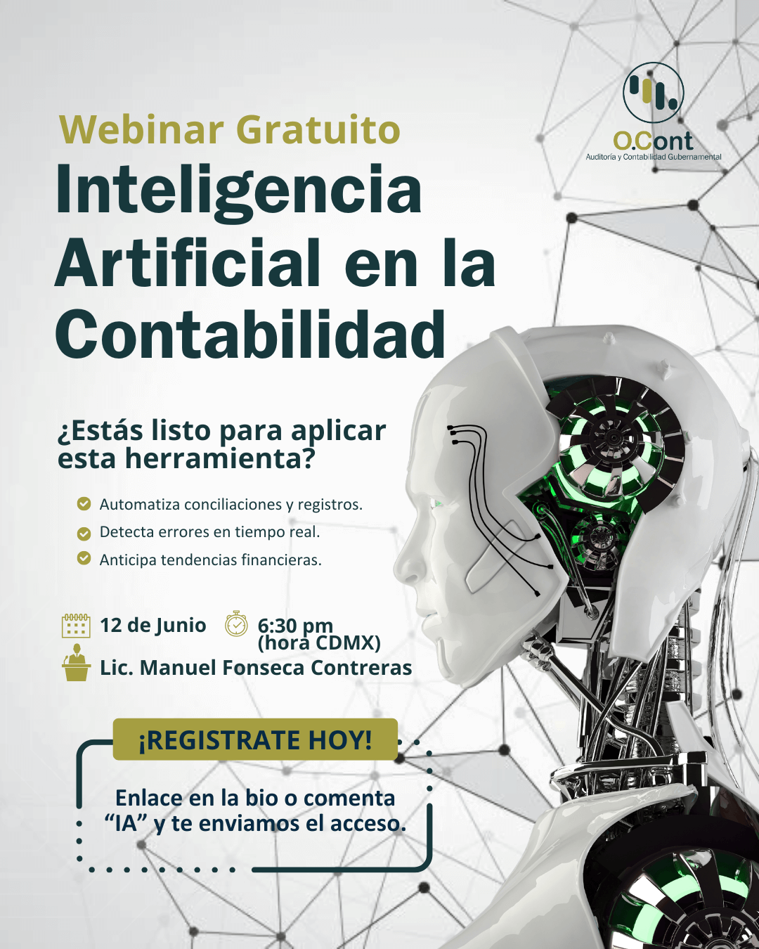 Imagen del webinar: Inteligencia artificial en la contabilidad