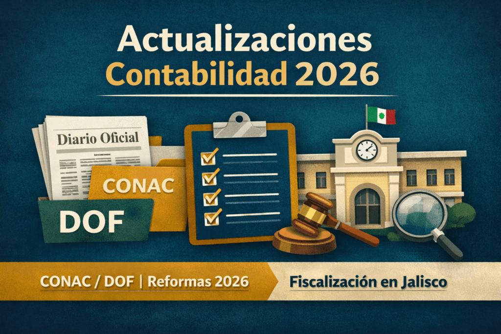 Actualizaciones contabilidad 2026: reformas CONAC/DOF y fiscalización Jalisco en guía práctica para municipios